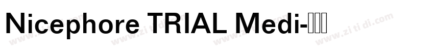Nicephore TRIAL Medi字体转换
